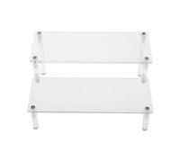 AUYXSSZ Présentoir en Acrylique à Plusieurs Niveaux pour Voitures, Jouets, Peluches, flacons de Parfum et Verres de Parfum dans n'importe Quel intérieur, 2 Niveaux, 30 cm