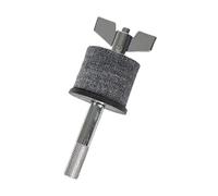 AUYXSSZ Support de cymbales pour rack, accessoire de batterie, avec pince réglable et coussinet en feutre épais pour protéger les cymbales. Filetage pour, Argent, 10 x 3.8 cm
