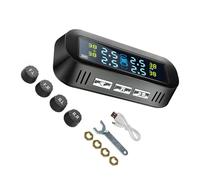 AUYXSSZ Système de surveillance de la pression des pneus sans fil Solar TPMS, facile à installer et efficace pour voitures.