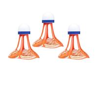 AUYXSSZ Volants de Badminton résistants au Vent, adaptés pour aux activités intérieures et extérieures dans Les Parcs, Les plages et Les gymnases, Orange, 7.5 x 7.3 cm