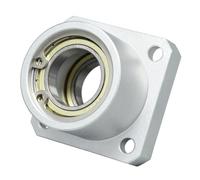 AUZHU -BRBS - Double roulement avec boîtier, siège de palier avec bride carrée, siège de roulement à deux roulements, roulement à billes rainuré avec bague de sécurité, dimensions : diamètre intérieur