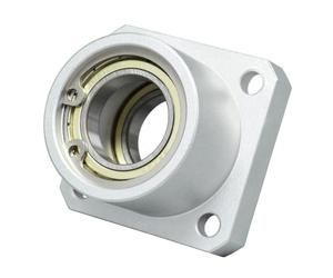AUZHU -BRBS - Double roulement avec boîtier, siège de palier avec bride carrée, siège de roulement à deux roulements, roulement à billes rainuré avec bague de sécurité, dimensions : diamètre intérieur