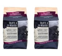 AUZIER CHABERNAC Petits Sujets à la réglisse - Confiserie de Tradition : (Sac 400g - Gomme arabique Lot de 2)