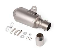 Auzkong 38-51mm Universal Motorcycle Silencieux D'échappement Court Compatible avec Plupart des Motos, Motos Tout-terrain, Scooters, ATV Racing Dirt Street Bike Motocross