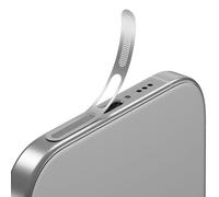 AUZOSL Lot de 5 autocollants anti-poussière en maille pour iPhone 17 Pro/Max, de qualité supérieure, pour canal de charge et haut-parleurs, installation facile (argent, iPhone 17 Pro Max)