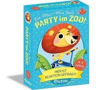 AUZOU 405019 Party im Zoo Mau-Spiel Familienspiel-Beobachtung und Reaktion
