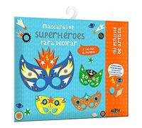 Auzou Creatif Ma Trousse d'artiste : Masques de Super-héros à décorer