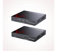 AV Access USB3.0 Extender Over Cat6a/7 100M/328FT, 4 Ports USB3.2, entrée USB-C, Plug and Play, Pas de Pilote, supporte Tous Les systèmes d'exploitation, Clavier et Souris USB Over Ethernet