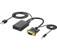 AV Adaptateur [VGA, Jack - HDMI] 1920 x 1080 Pixel SpeaKa Professional SP-VK/HD