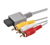 Av Composite Câble Adaptateur Video Audio 6ft Pour Jeux Nintendo Wii Tv/Moniteur
