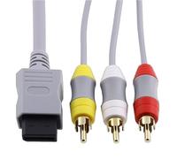 AV composite câble Cordon video & audio 3-RCA 6 FT Pour Nintendo Wii TV/moniteur