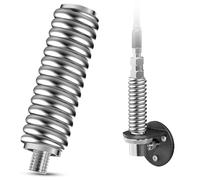 AV DIRECT SS-3H Support à ressort d'antenne CB - Ressorts robustes en acier inoxydable plaqué électro poli pour antenne radio CB mobile/véhicule - 3/8", 24 fils avec antennes jusqu'à 12,7 cm
