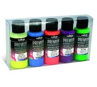 Createx Vallejo Premium Couleur fluo 60 ml – Lot de 5