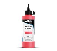 AV : Studio Acrylic : 200ml Bottle : Flame Red Fluorescent by Acrylicos Vallejo