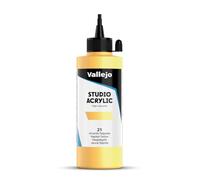 AV Studio acrylique : bouteille de 200ml jaune de NAPLES (HUE)