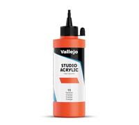 AV Studio acrylique : bouteille de 200ml ORANGE de CADMIUM (HUE)