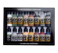 AV Vallejo Model Air Set Lot de peintures pour maquette Railway Colors Europe