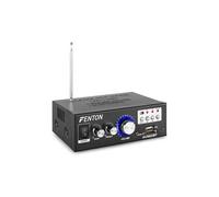 Fenton AV360BT Amplificateur 2X 40 Watts - FM/USB/SD/MP3, Connexion sans Fil Bluetooth, Entrée Ligne RCA, Réglages Graves/Aigus, Télécommande Incluse, Idéal pour Une Utilisation HiFi
