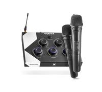 Vonyx AV510 Ensemble Karaoké Pro avec Microphones - Noir, Micro Karaoke, Micro sans Fil, Micro Bluetooth, Idéal pour Animer Les Karaokés Lors de Vos Soirées afin de Profiter d'un Son de Qualité