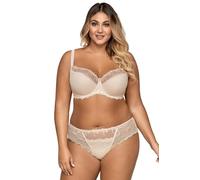 Ava 1030 Élégant Soutien-Gorge Semi-Rembourré Bretelles Ajustables Armature Lingerie Femmes - Fabriqué en UE, Beige,100G