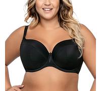 Ava 1263 Simple Soutien-Gorge Rembourré Coupes Débordantes Fermeture À Agraphes Tailles Normales Style Classique Femmes Armatures -, Noir,105E