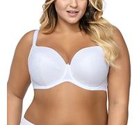 Ava 1263 Simple Soutien-Gorge Rembourré Coupes Débordantes Fermeture À Agraphes Tailles Normales Style Classique Femmes Armatures -, Blanc,110D