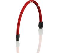 Ava 50Cm 4-Broches Cpu Atx Carte Mère Alimentation Psu Câble D'Extension Tressé Manchon Personnalisé Mod Pc Avec Peignes Pack Unique 500Mm Rouge[GBP6274027]