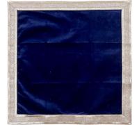 AVA Collections Aasan Pooja Puja Nappe en velours bleu avec bordure dorée brillante pour autel, tarot, divination, Wicca (bleu, 45,7 x 45,7 cm)