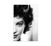 Ava Gardner Poster vintage sur toile - Décoration murale pour salon, chambre à coucher - Style sans cadre - 30 x 45 cm
