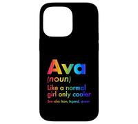 Ava Like A Normal Girl Only Cooler Queen Prénom Coque pour iPhone 14 Pro Max