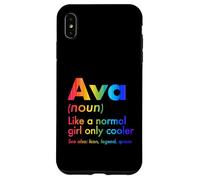 Ava Like A Normal Girl Only Cooler Queen Prénom Coque pour iPhone XS Max