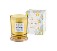 AVA & MAY Bougie parfumée Rio de Janeiro (180 g) - Bougie vegan au parfum joyeux de Lilas, Cardamome et Mandarine - Bougie artisanale à l’esprit de vacances