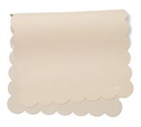AVA + OLIVER Tapis à langer en cuir végétalien - Coussin de couche lavable portable polyvalent - Pliable pour le voyage (16 x 30 po) (crème de pétoncles)
