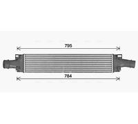 AVA QUALITY COOLING AI4432 Intercooler, échangeur pour AUDI