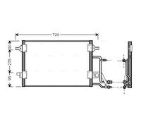 AVA QUALITY COOLING AI5140 Condenseur, climatisation pour AUDI,VW