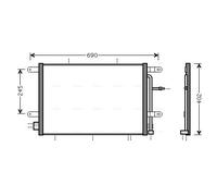 AVA QUALITY COOLING AI5239 Condenseur, climatisation pour AUDI