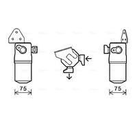AVA QUALITY COOLING AID348 Filtre déshydratant, climatisation pour AUDI