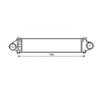 AVA QUALITY COOLING AU4213 Intercooler, échangeur pour LAND ROVER