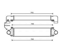 AVA QUALITY COOLING AUA4218 Intercooler, échangeur pour FORD,LAND ROVER,VOLVO