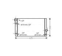 Radiateur, refroidissement du moteur AVA Clever Choice BW2354
