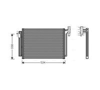 AVA QUALITY COOLING BW5281D Condenseur, climatisation pour BMW