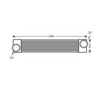 AVA QUALITY COOLING BWA4346 Intercooler, échangeur pour BMW