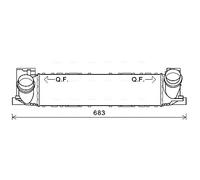 AVA QUALITY COOLING BWA4464 Intercooler, échangeur pour BMW