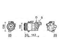 AVA QUALITY COOLING BWAK393 Compresseur, climatisation pour BMW