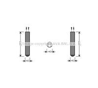 AVA QUALITY COOLING Climatisation Aluminium Pour Subaru Forester SUD089