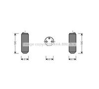 AVA QUALITY COOLING Climatisation Aluminium Pour Volvo V70 II S60 I VOD108