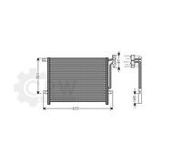 AVA QUALITY COOLING Condensateur Climatisation pour BMW 3er Compact Film De E46