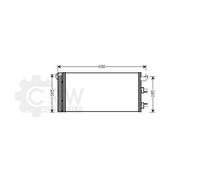 AVA COOLING SYSTEMS FTA5406D Condenseur, climatisation