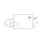 AVA QUALITY COOLING Condenseur Climatisation Avec Sécheur Pour Ford C-Max II