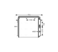 AVA QUALITY COOLING DZ5023 Condenseur, climatisation pour DEUTZ-FAHR